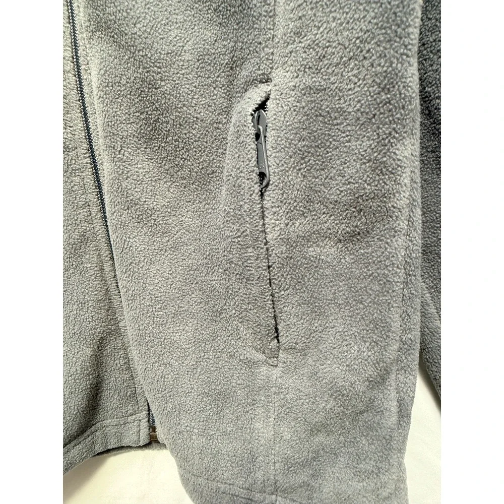 Columbia Boys Steens Mountain Fleece Jacket Grey Size Medium 10/12 Full Zip Cozy
